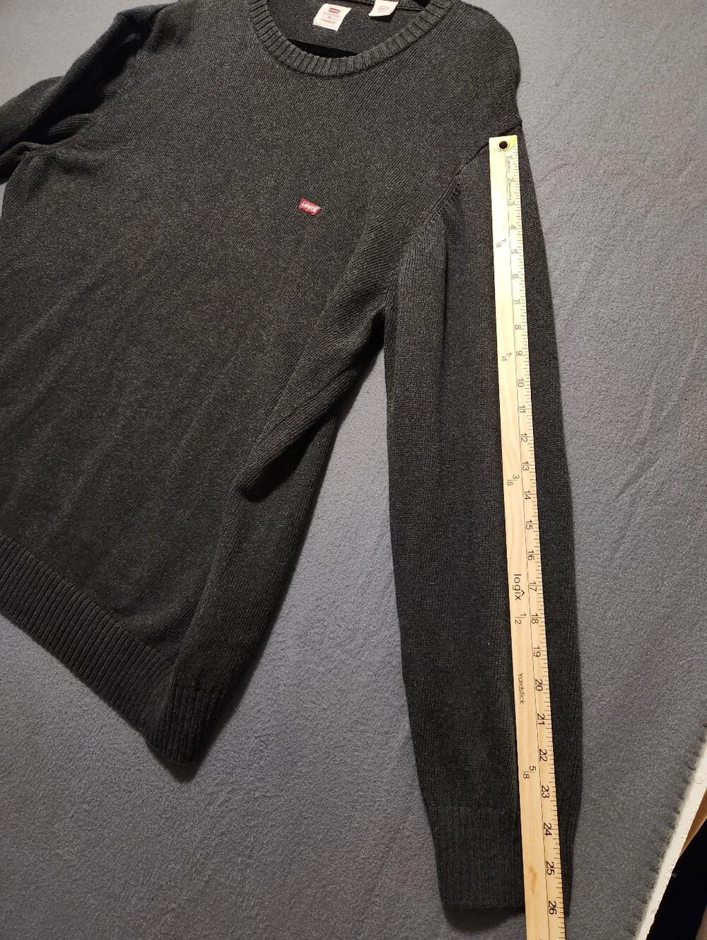 Levis Sweater Men Size XL Gray